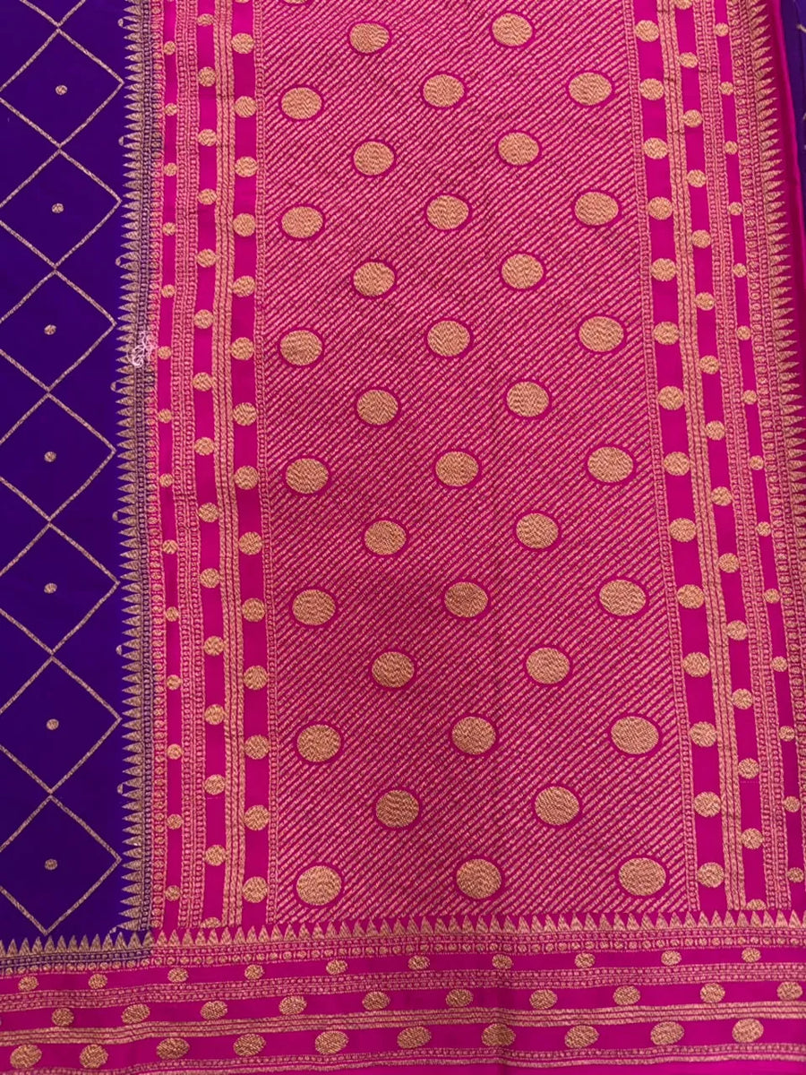 Pure Banarasi Crepe Saree