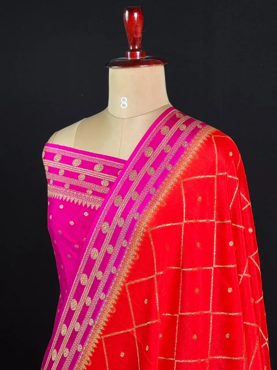 Pure Banarasi Crepe Saree