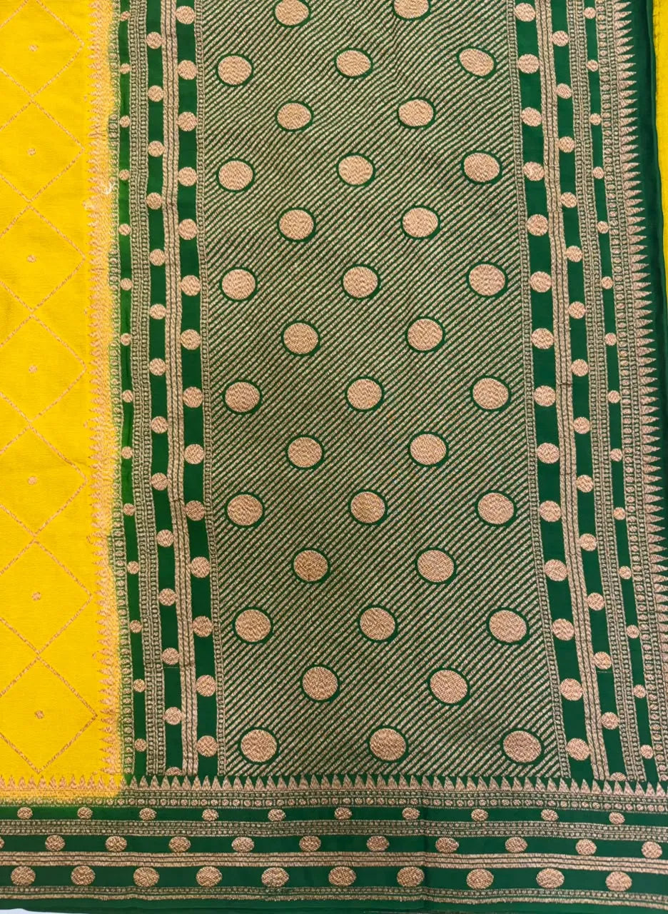 Pure Banarasi Crepe Saree