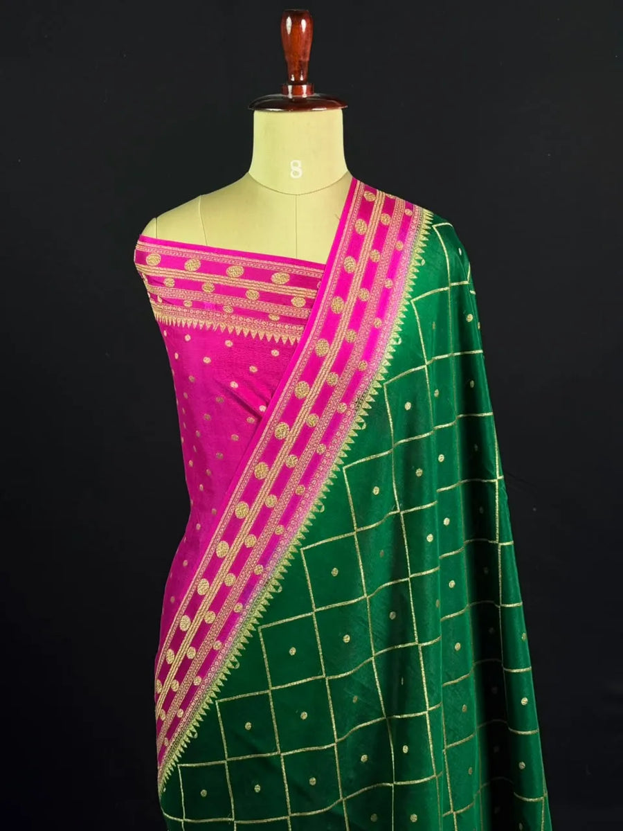 Pure Banarasi Crepe Saree