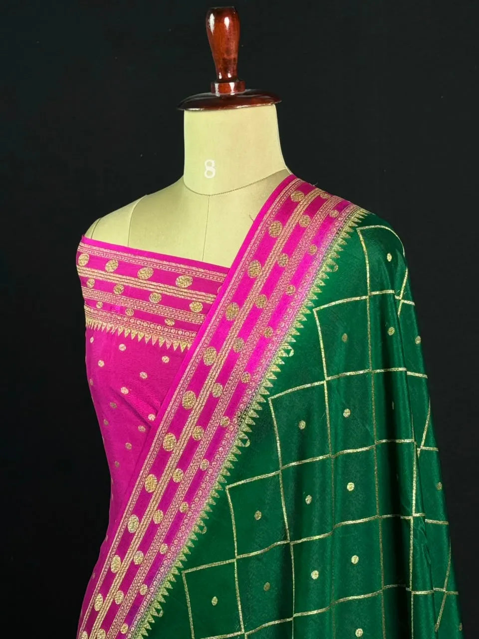 Pure Banarasi Crepe Saree