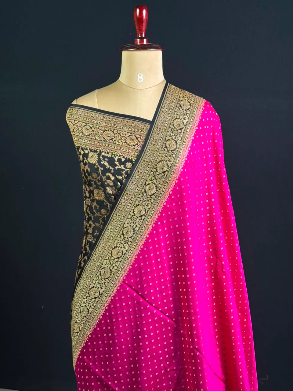 Pure Banarasi Crepe Saree
