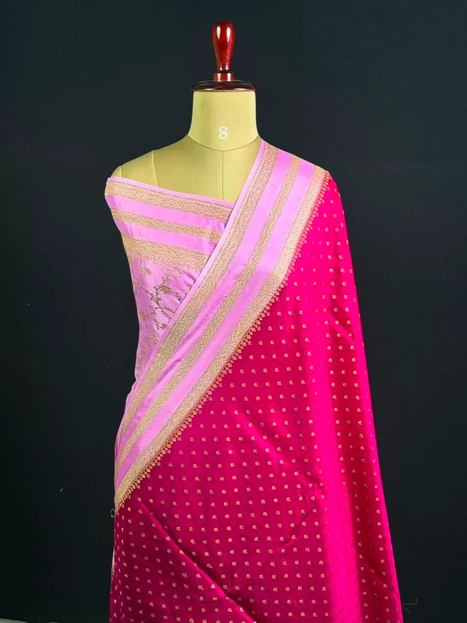 Pure Banarasi Crepe Saree