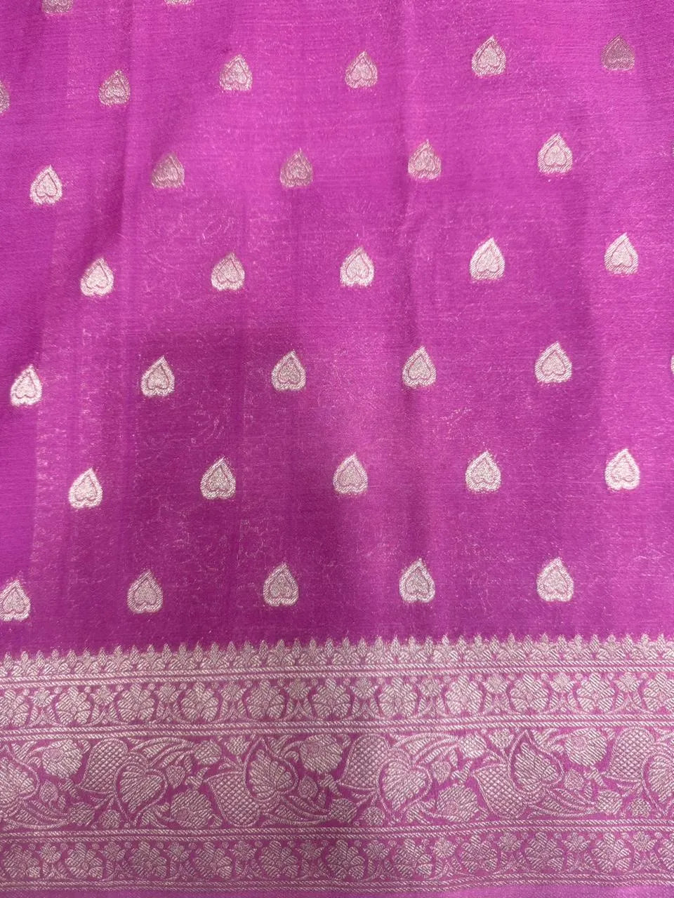 Sleek Chiffon Semi Banarasi Saree For Ethinic Wear-(3D insta shine)