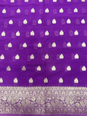 Sleek Chiffon Semi Banarasi Saree For Ethinic Wear-(3D insta shine)