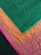 Designer 3D Pattern Pure Banarasi Crepe Silk Saree