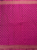 Designer 3D Pattern Pure Banarasi Crepe Silk Saree