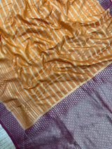 Latest Design Semi Banarasi Saree (Georget)
