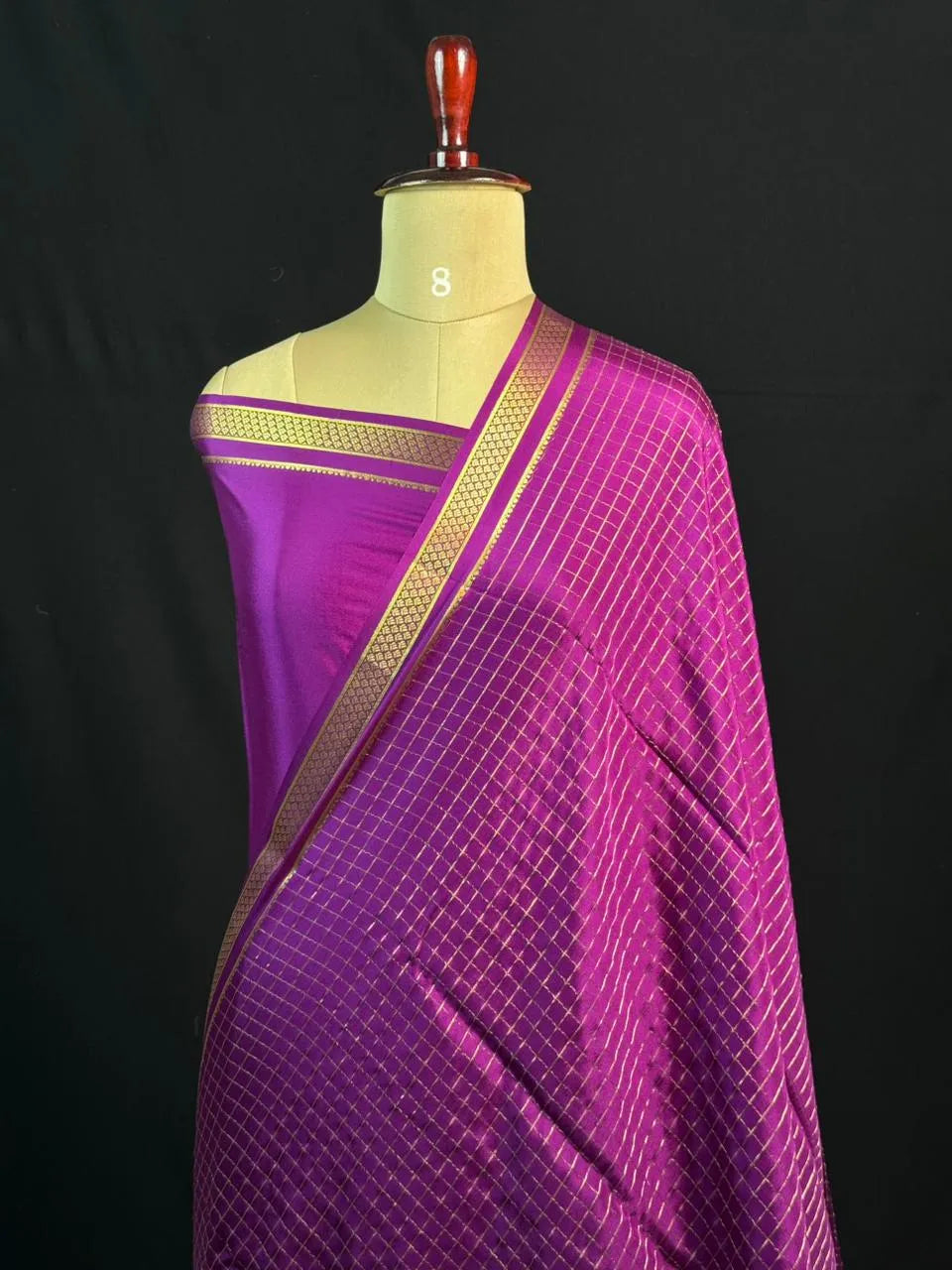 Everyday Royalty – Pure Mysore Silk Self Checks