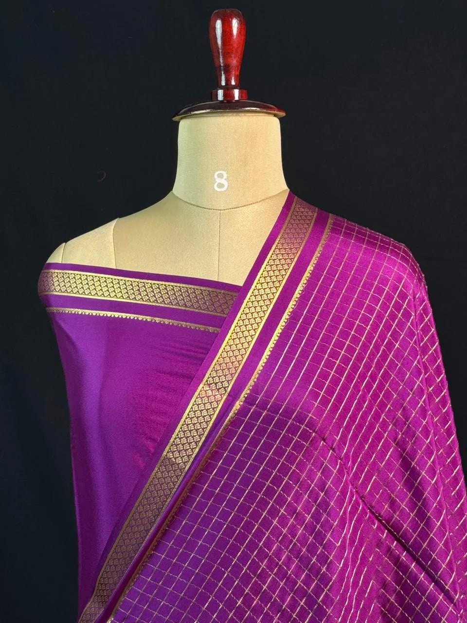 Everyday Royalty – Pure Mysore Silk Self Checks