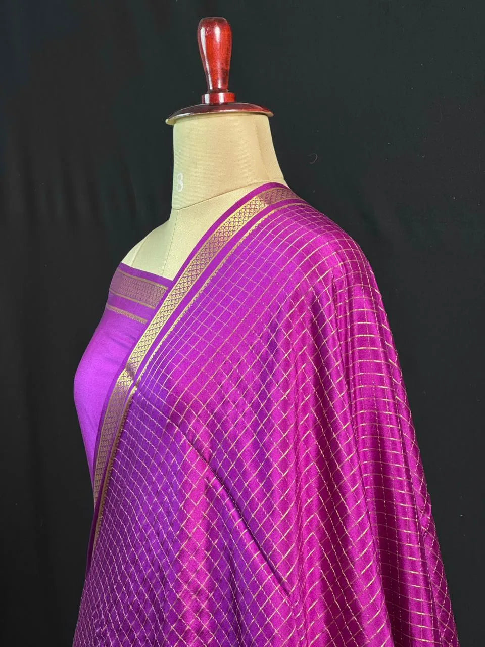 Everyday Royalty – Pure Mysore Silk Self Checks