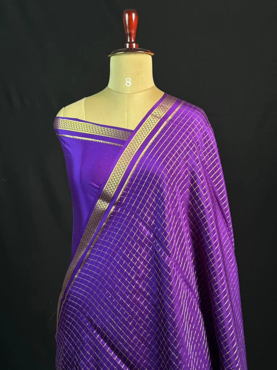 Everyday Royalty – Pure Mysore Silk Self Checks