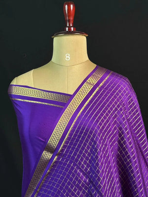 Everyday Royalty – Pure Mysore Silk Self Checks