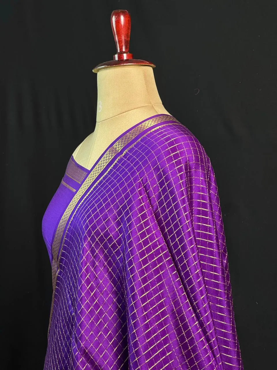 Everyday Royalty – Pure Mysore Silk Self Checks