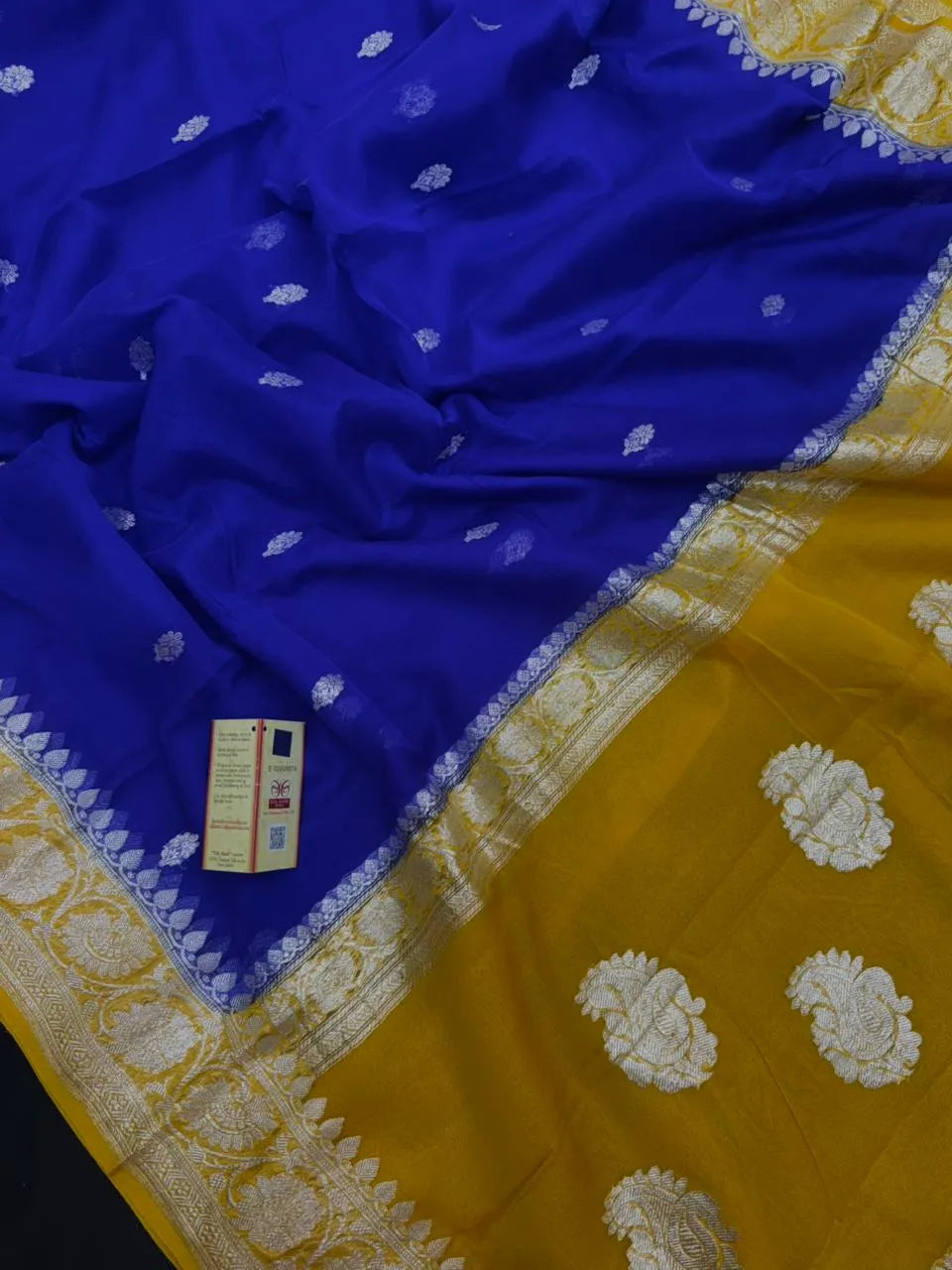 Banarasi Pure Khaddi Chiffon Saree 