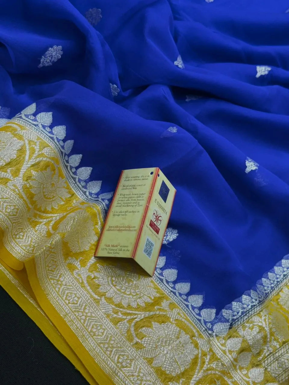 Banarasi Pure Khaddi Chiffon Saree 