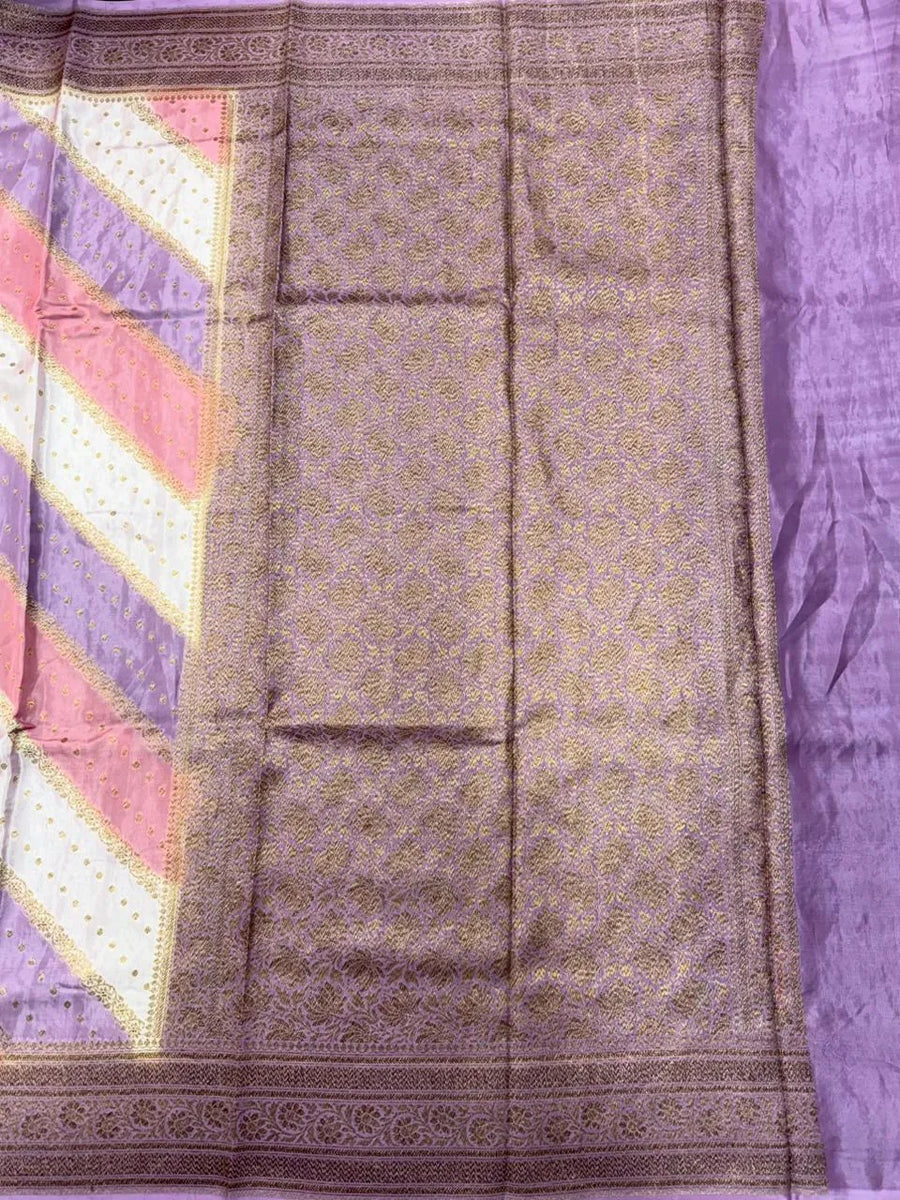 Aada Brush Korean Banarasi Saree with Ornate Zari Weave