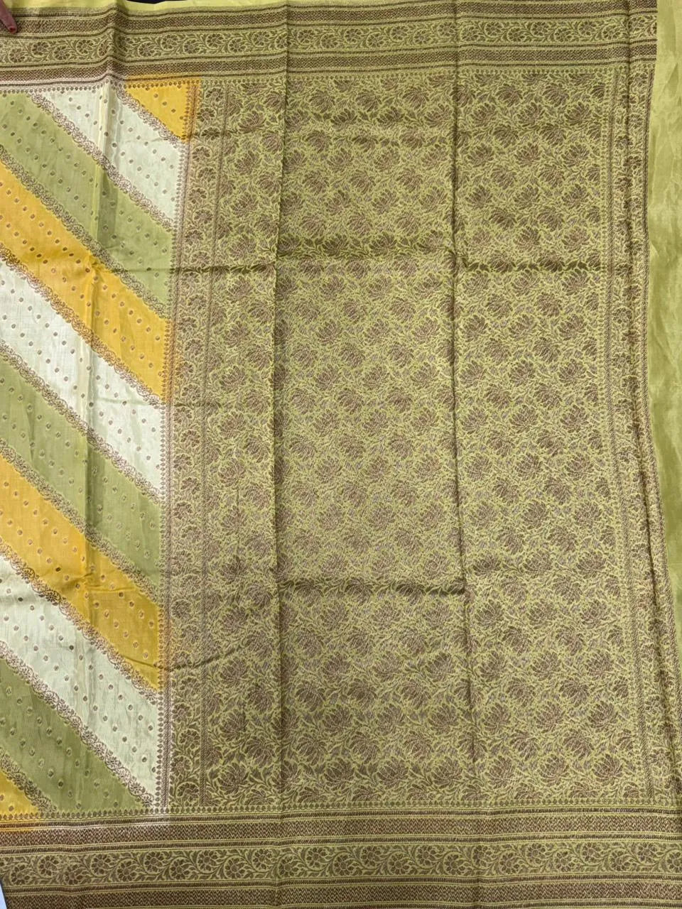 Aada Brush Korean Banarasi Saree with Ornate Zari Weave