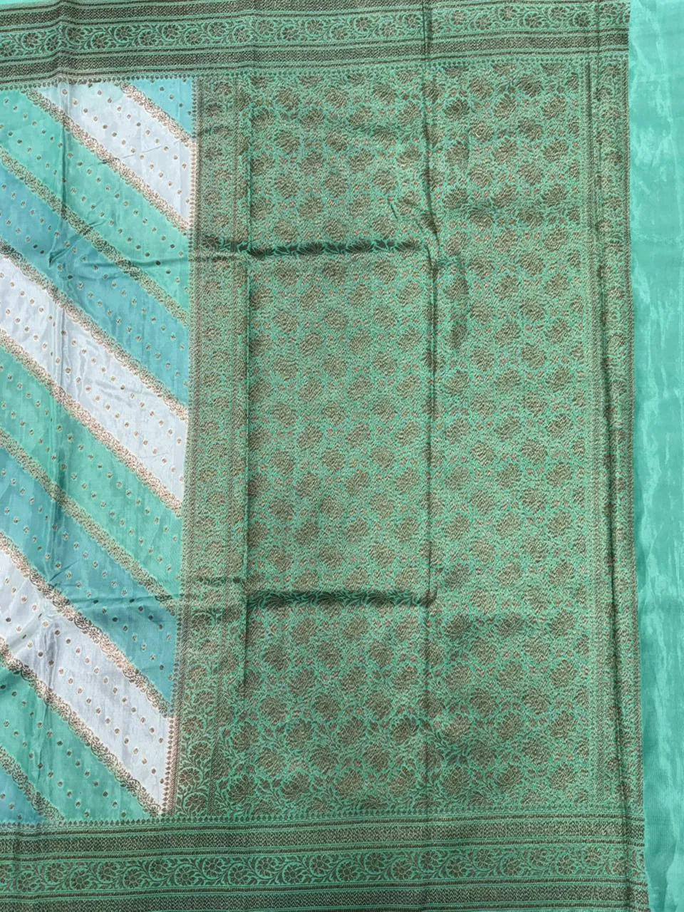 Aada Brush Korean Banarasi Saree with Ornate Zari Weave