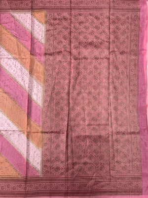 Aada Brush Korean Banarasi Saree with Ornate Zari Weave