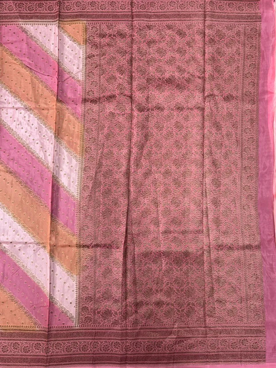 Aada Brush Korean Banarasi Saree with Ornate Zari Weave