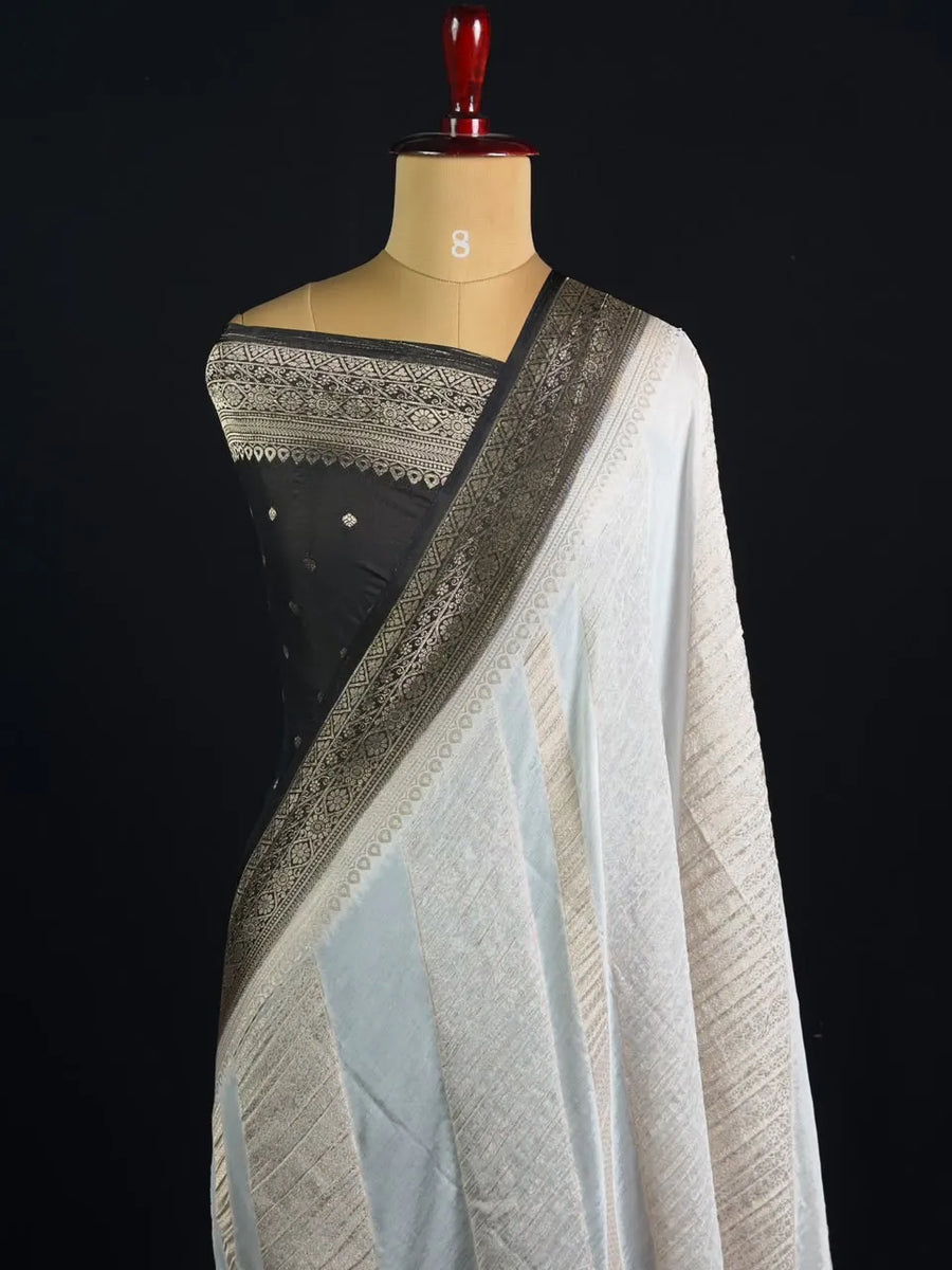  Georgette Saree with Rich Zari Weaving