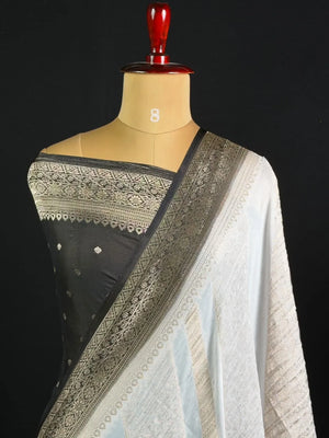  Georgette Saree with Rich Zari Weaving