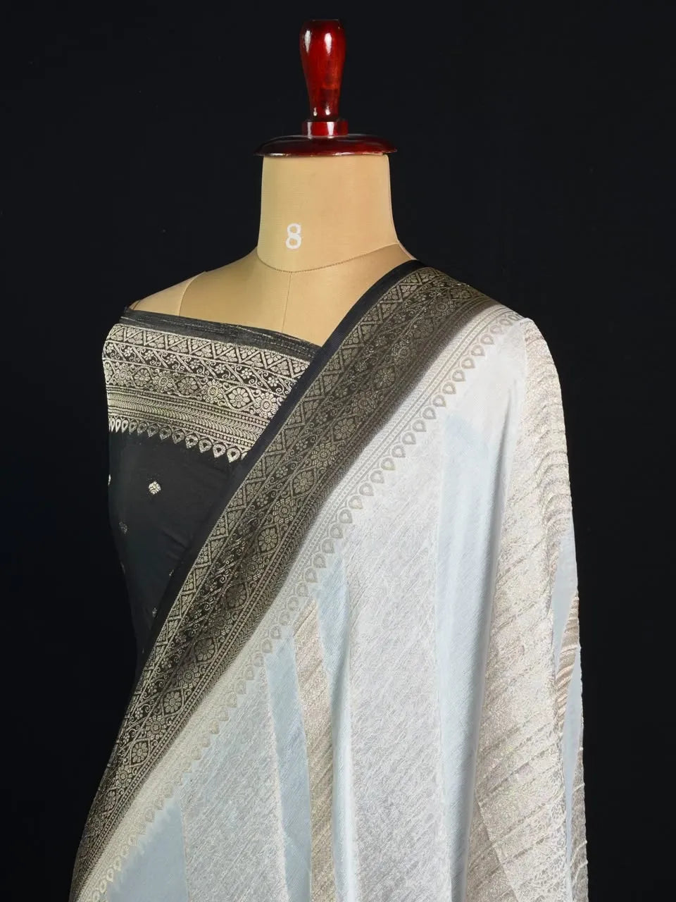  Georgette Saree with Rich Zari Weaving