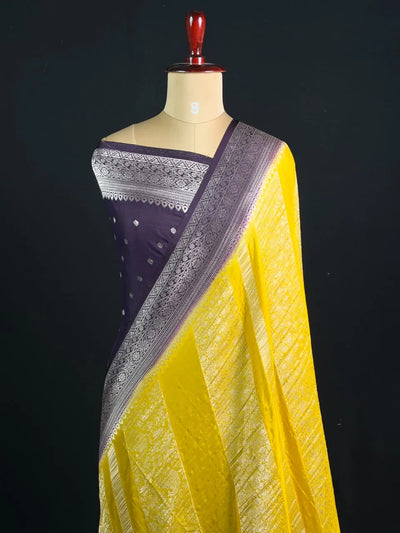 Georgette Saree with Rich Zari Weaving 