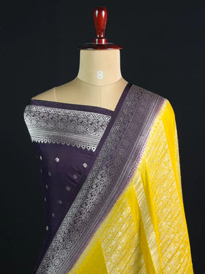 Georgette Saree with Rich Zari Weaving 