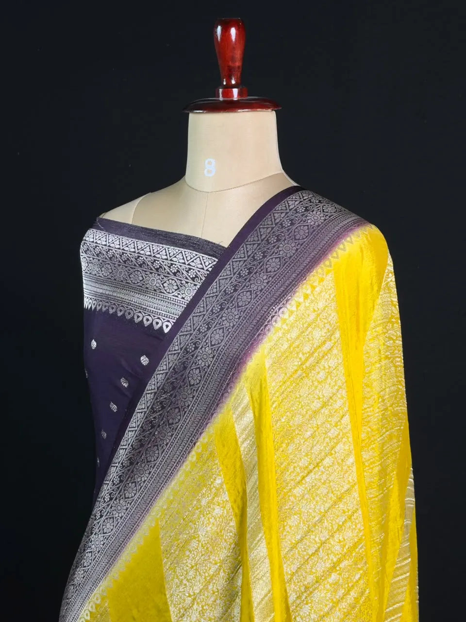 Georgette Saree with Rich Zari Weaving 