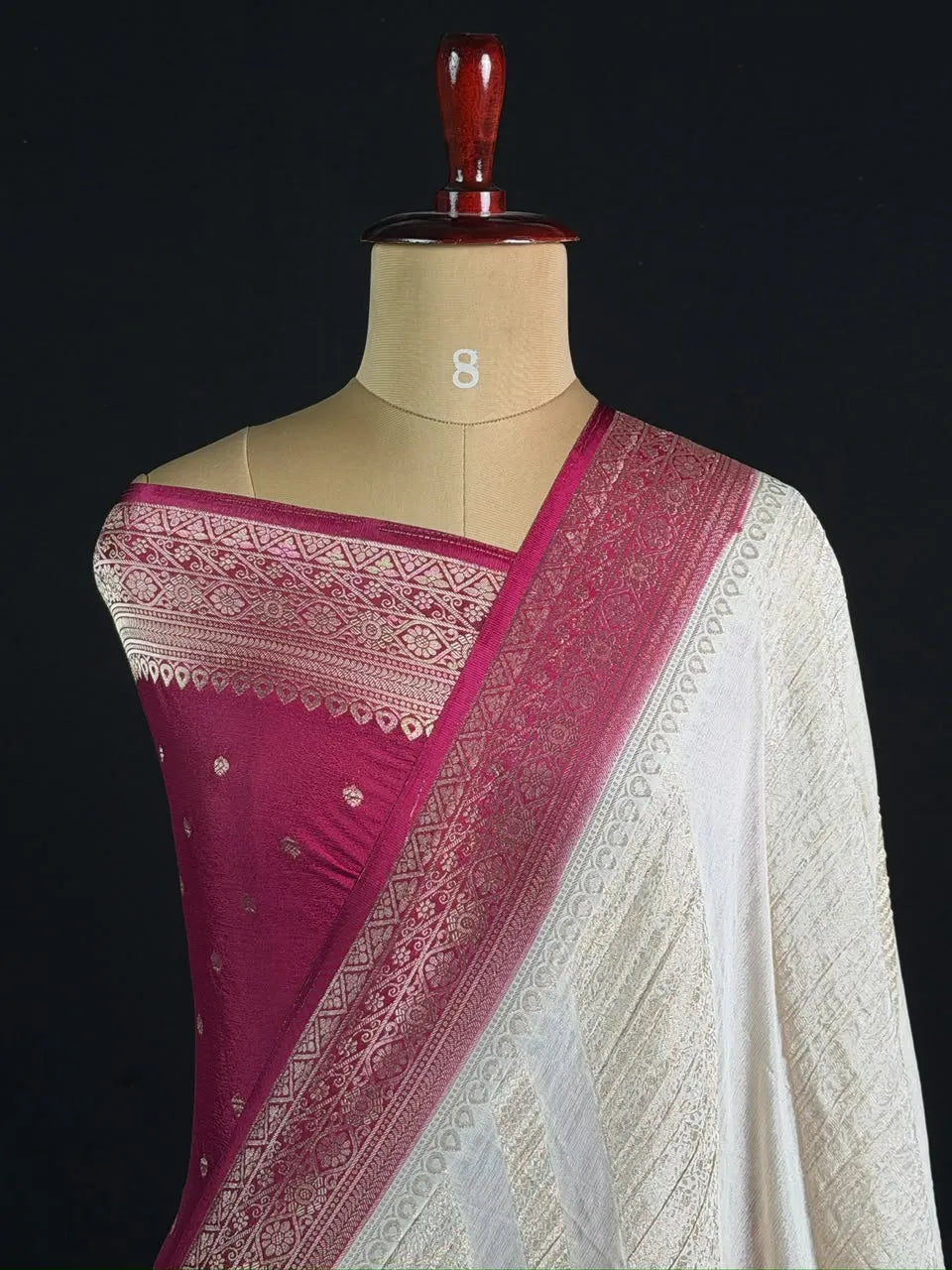 Georgette Saree with Rich Zari Weaving 