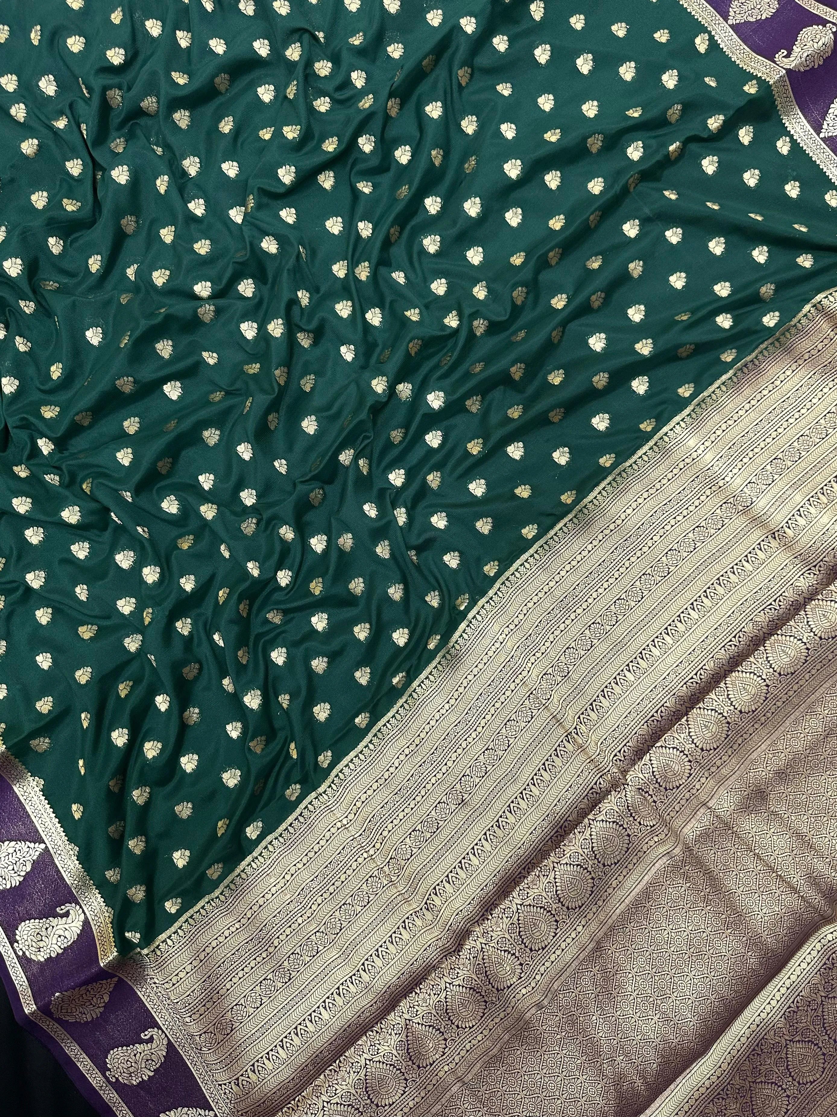 Semi Crepe Silk Saree-Aakruthi