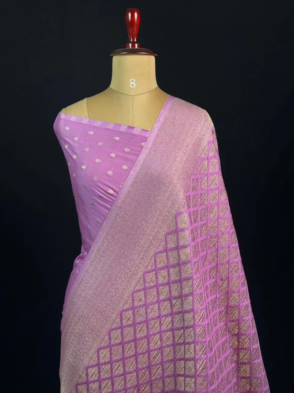 Shahi Elegance Semi Banarasi Georgette Drape