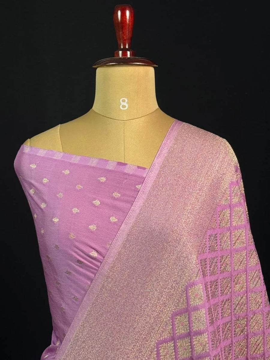 Shahi Elegance Semi Banarasi Georgette Drape