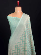 Shahi Elegance Semi Banarasi Georgette Drape