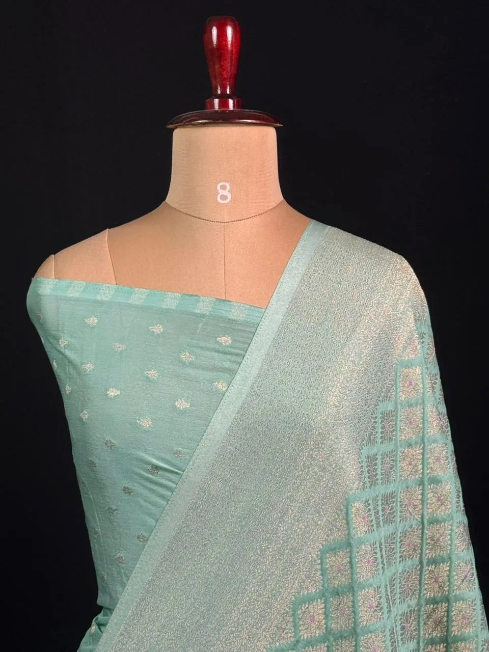 Shahi Elegance Semi Banarasi Georgette Drape