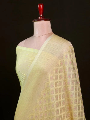 Shahi Elegance Semi Banarasi Georgette Drape