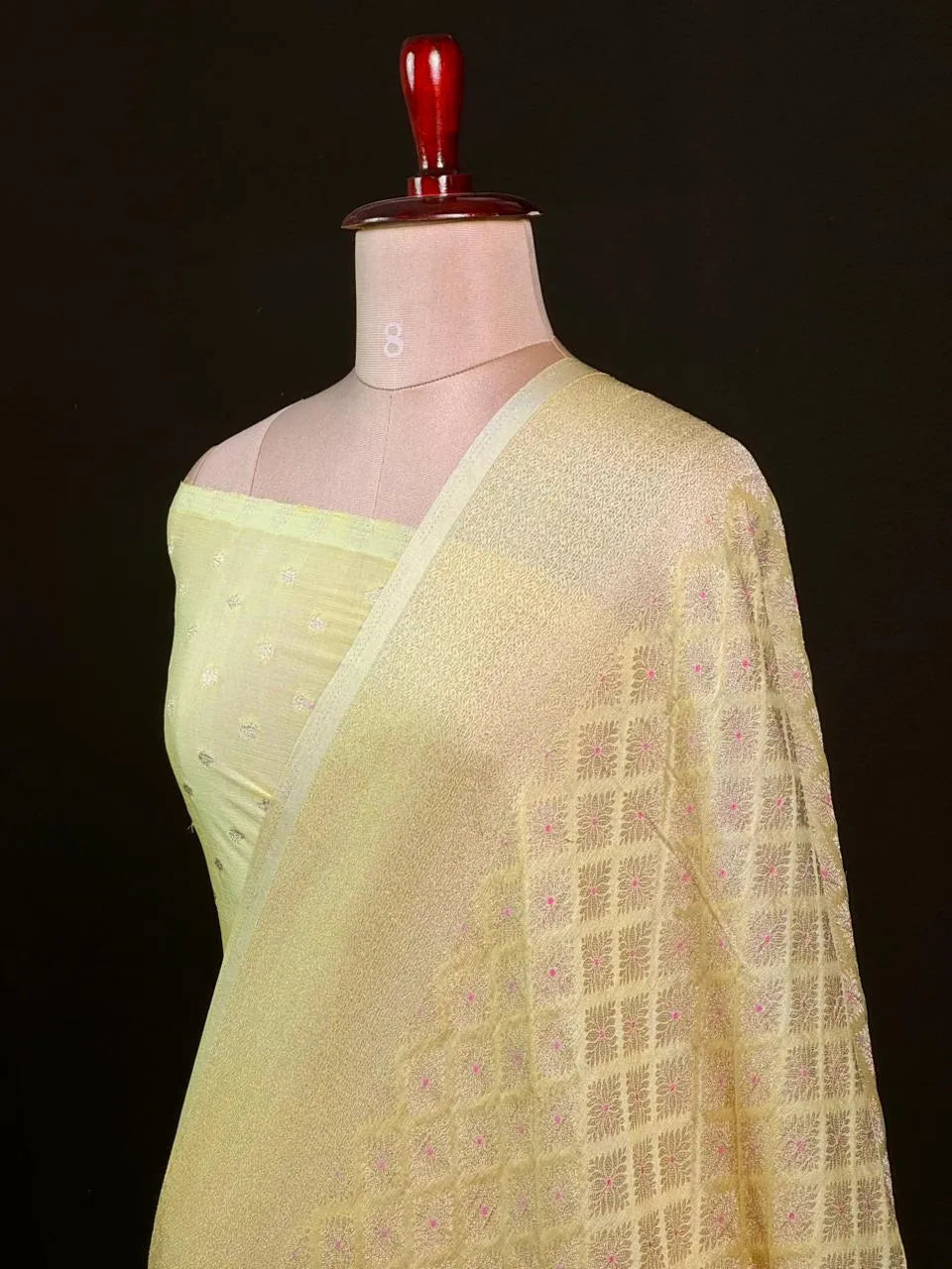 Shahi Elegance Semi Banarasi Georgette Drape