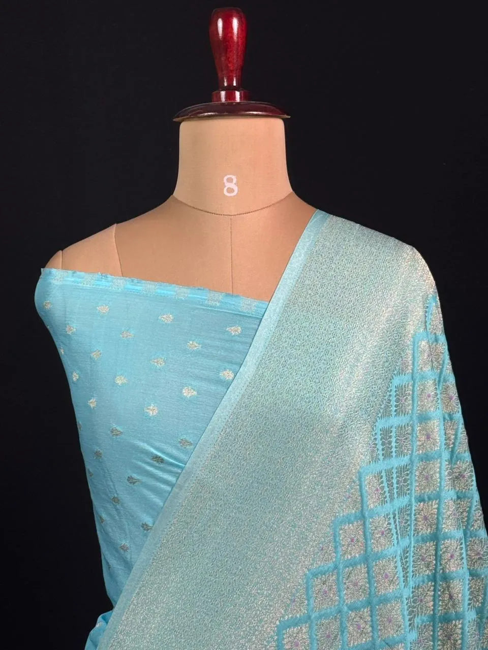 Shahi Elegance Semi Banarasi Georgette Drape