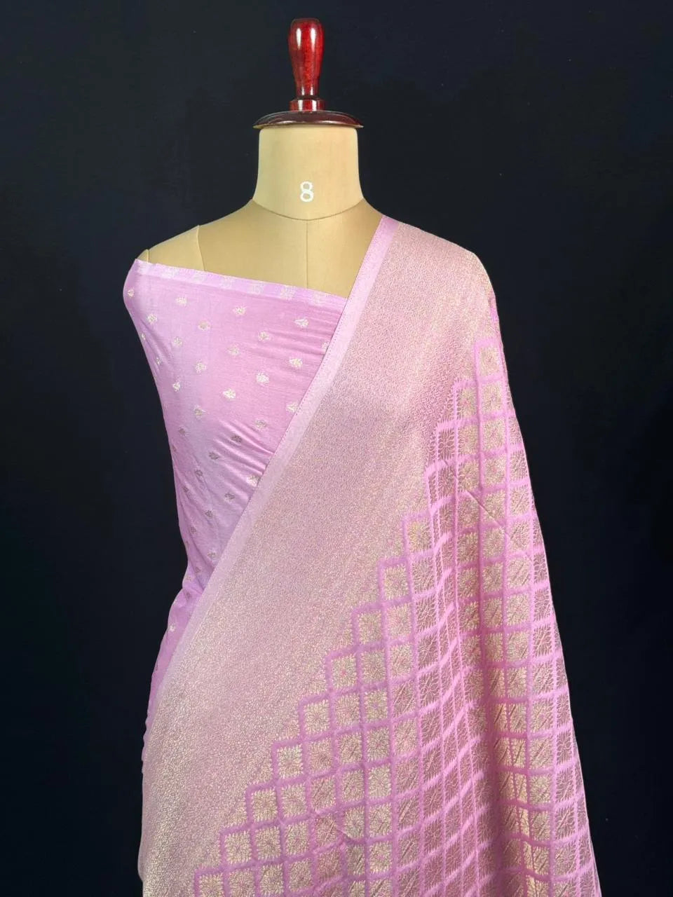 Shahi Elegance Semi Banarasi Georgette Drape