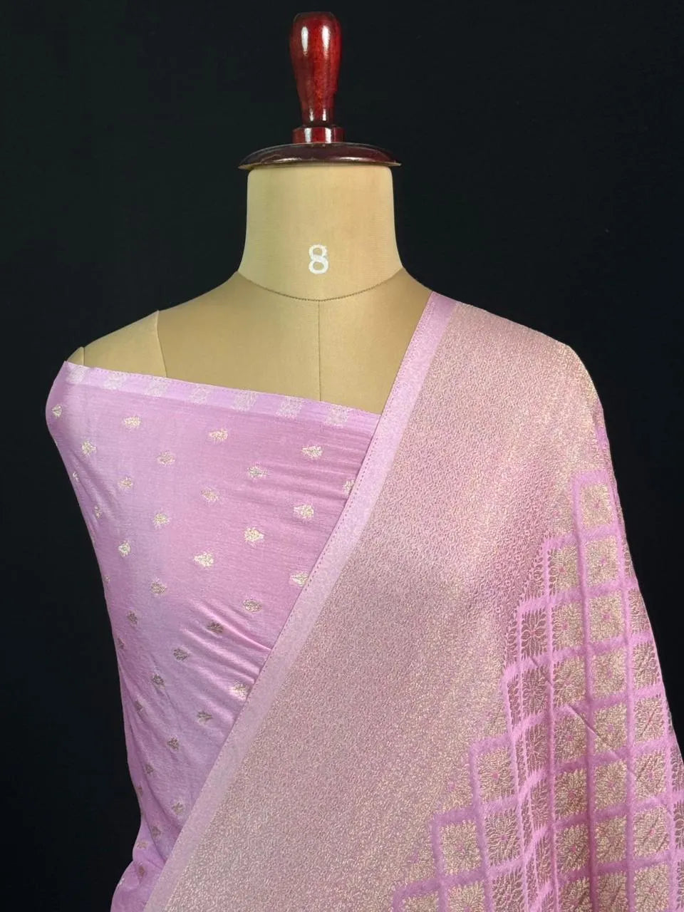 Shahi Elegance Semi Banarasi Georgette Drape