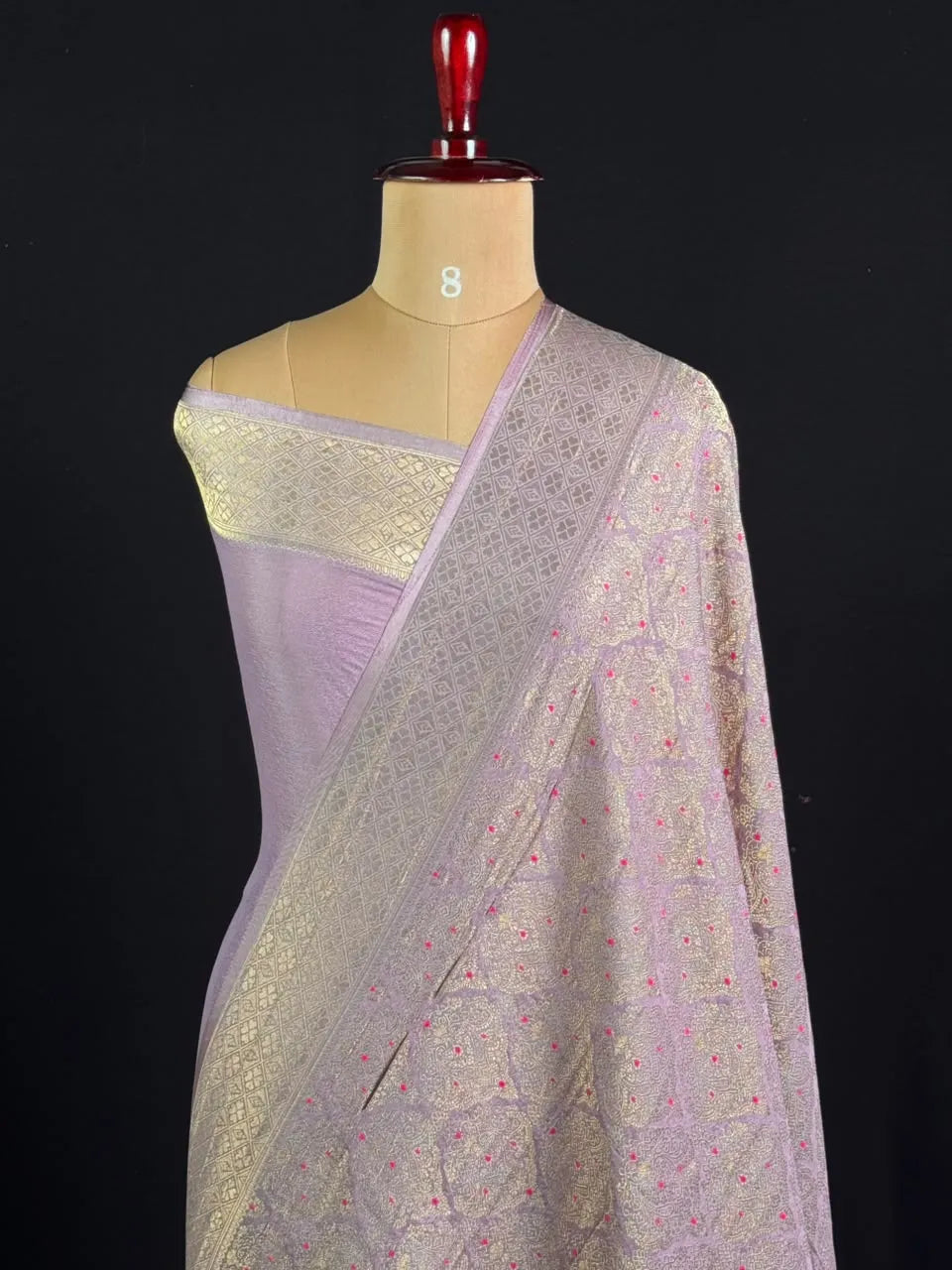Semi Georgette Silk Saree with Banarasi Zari Weaving