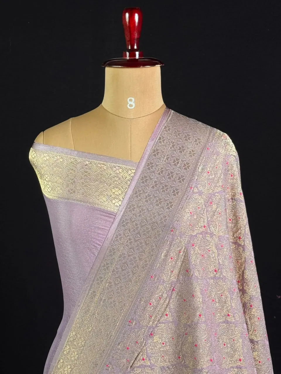 Semi Georgette Silk Saree with Banarasi Zari Weaving