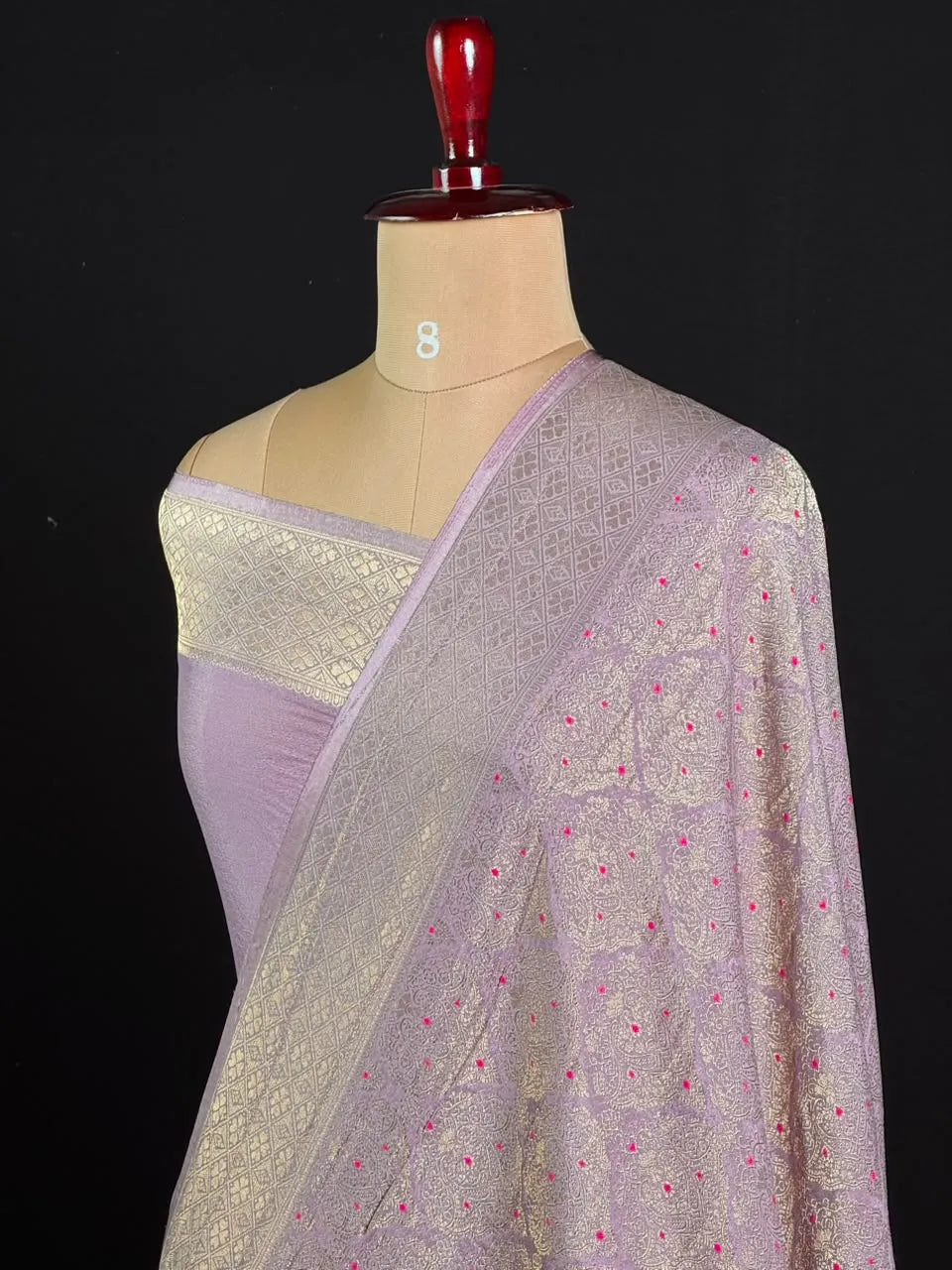 Semi Georgette Silk Saree with Banarasi Zari Weaving