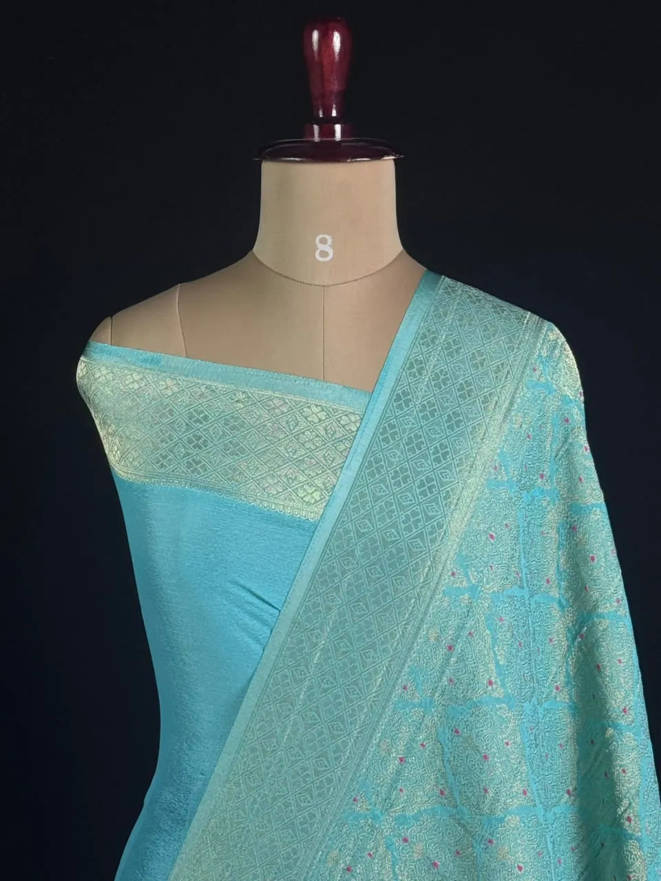 Semi Georgette Silk Saree with Banarasi Zari Weaving