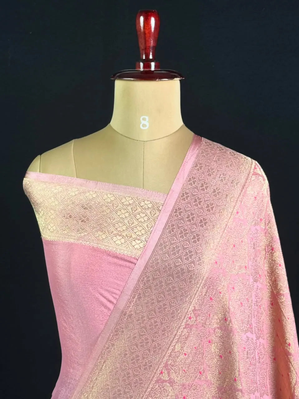 Semi Georgette Silk Saree with Banarasi Zari Weaving