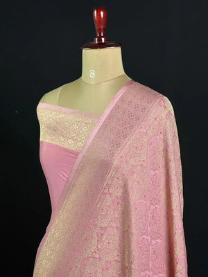 Semi Georgette Silk Saree with Banarasi Zari Weaving