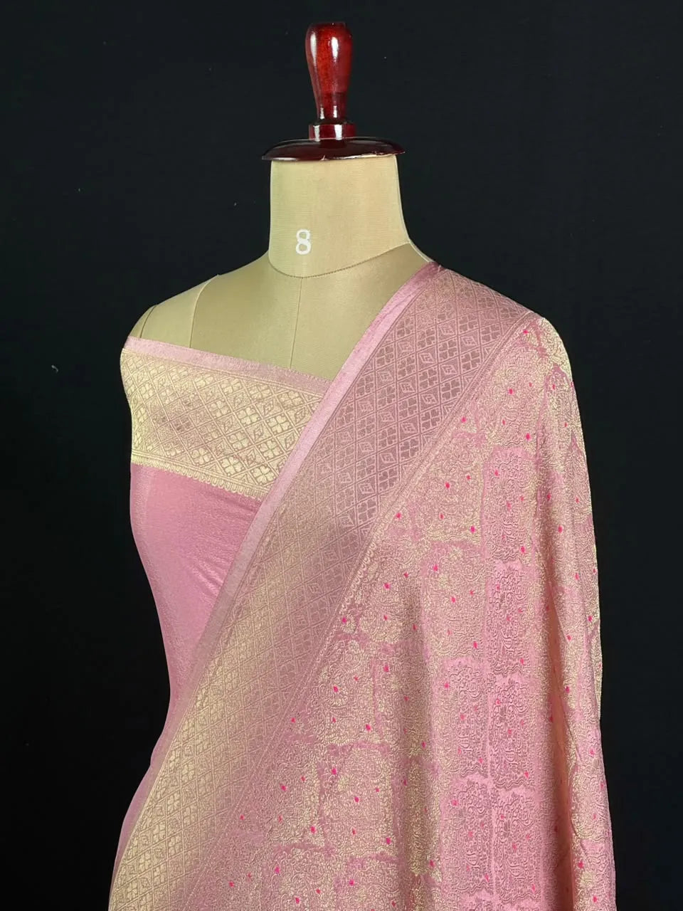 Semi Georgette Silk Saree with Banarasi Zari Weaving