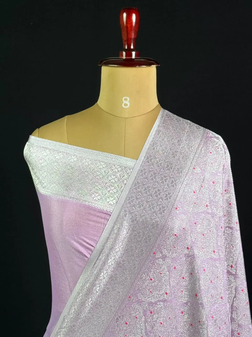 Semi Georgette Silk Saree with Banarasi Zari Weaving